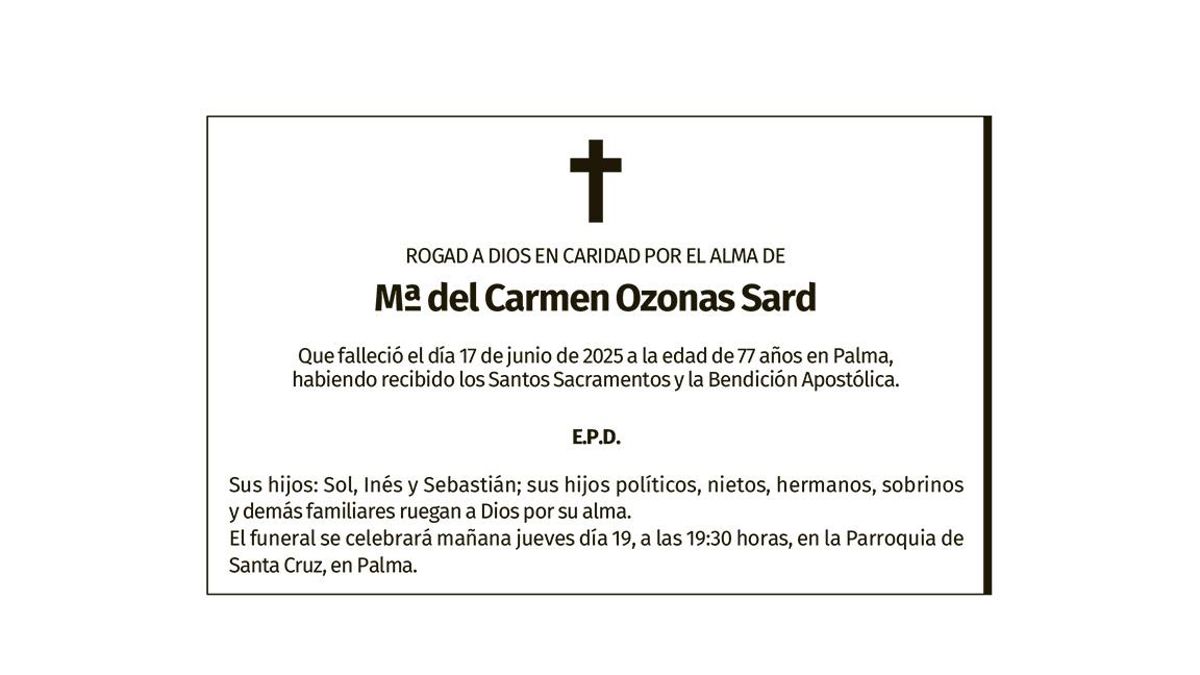 Mª del Carmen Ozonas Sard
