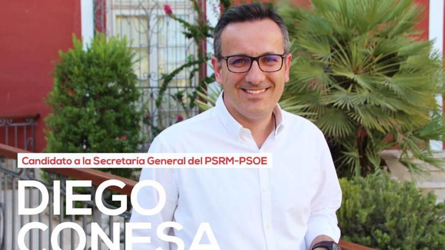 Imagen de Conesa candidato difundida por el PSOE de Alhama.