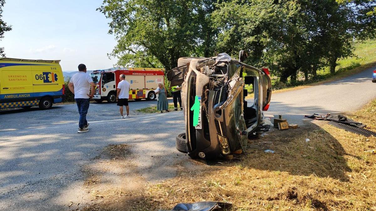 Accidente en San Pedro de Losón.