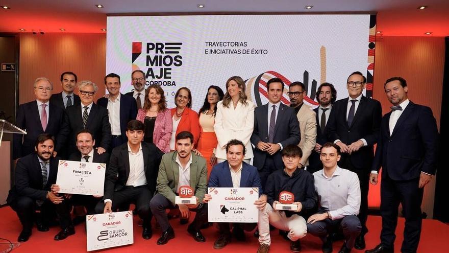 AJE Córdoba premia a Grupo Samcor y Caliphal Labs como referentes del talento empresarial