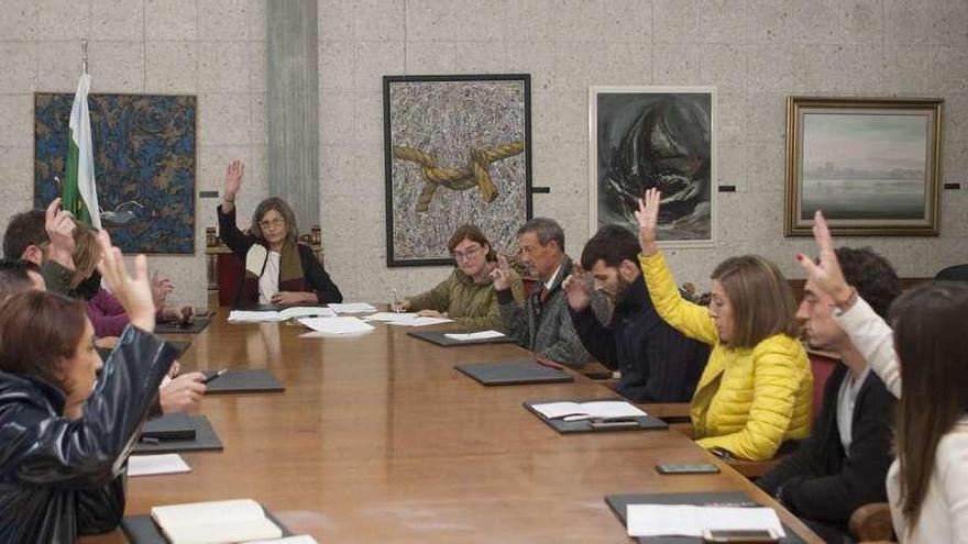 Imagen del pleno de Forcarei celebrado en la mañana de ayer. // Bernabé/Ana Agra