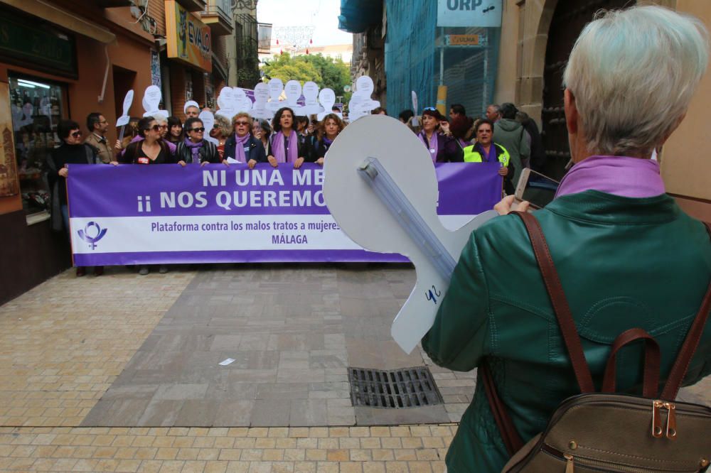 Manifestación en Málaga contra la Violencia contra las Mujeres