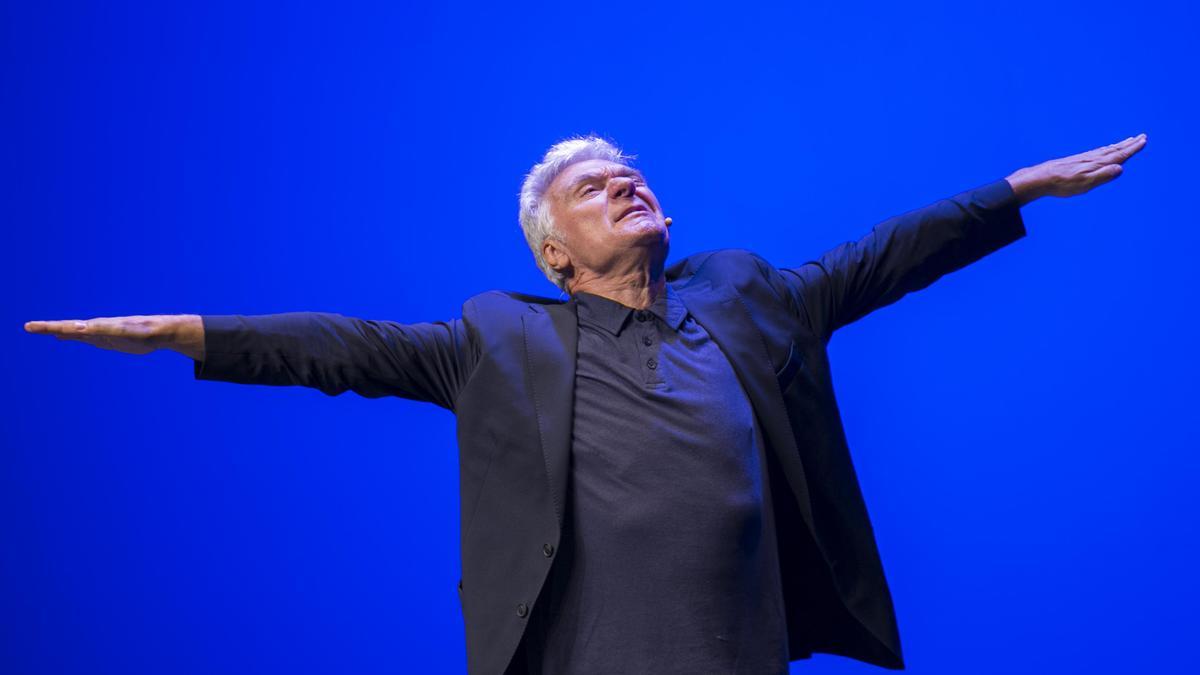 Carles Sans, en un moment de l&#039;espectacle al festival Còmic.