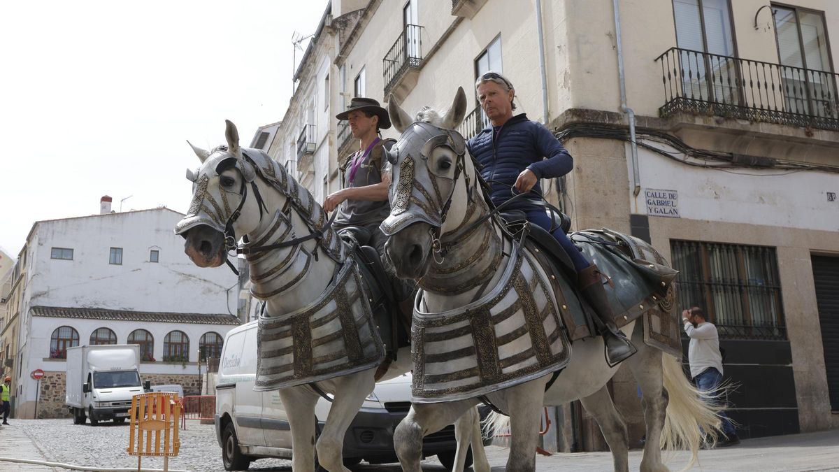 Rodaje en Cáceres: la Edad Media se funde con el siglo XXI