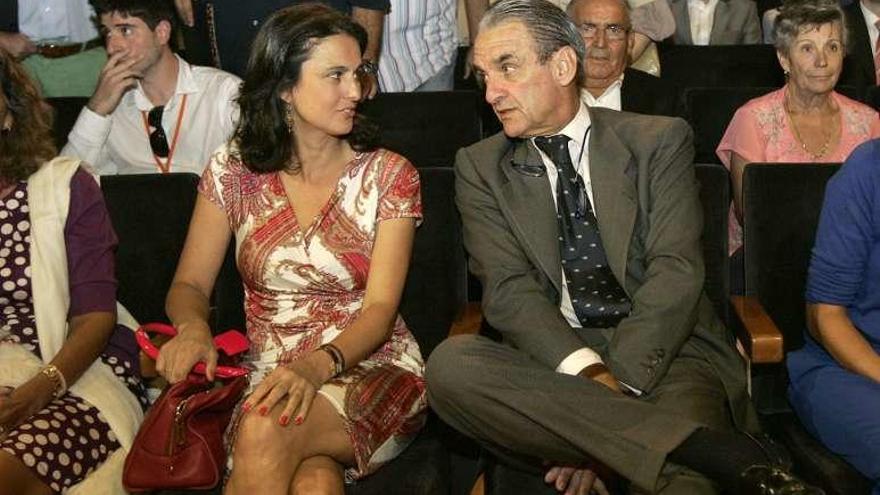 Mario Conde y María Pérez-Ugena Corominas, en Santiago. // X. Álvarez