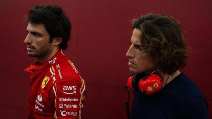 Un piloto de Castellón, el gran apoyo de Carlos Sainz Jr. en Ferrari
