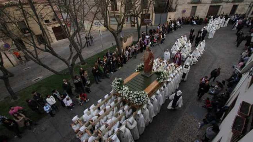 Última salida en andas durante la procesión de 2012.