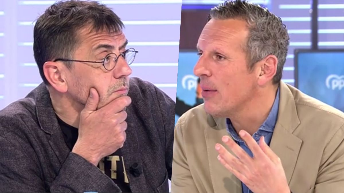 Juan Carlos Monedero y Joaquín Prats en 'Cuatro al día'