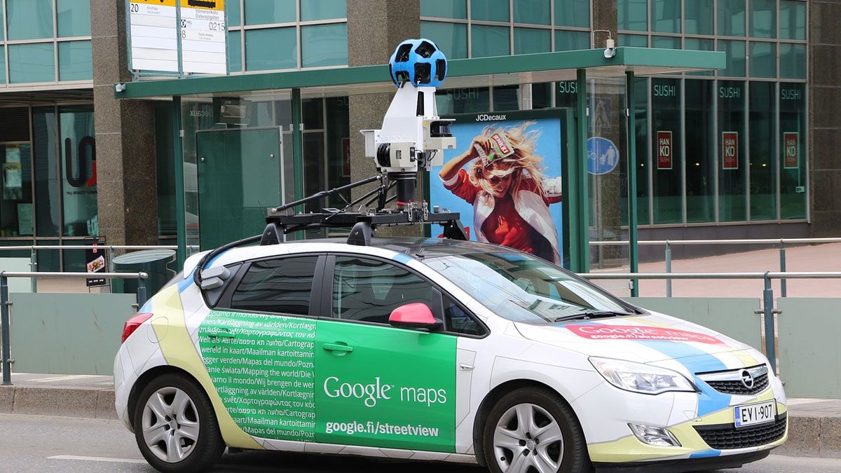 El automóvil de Google Maps