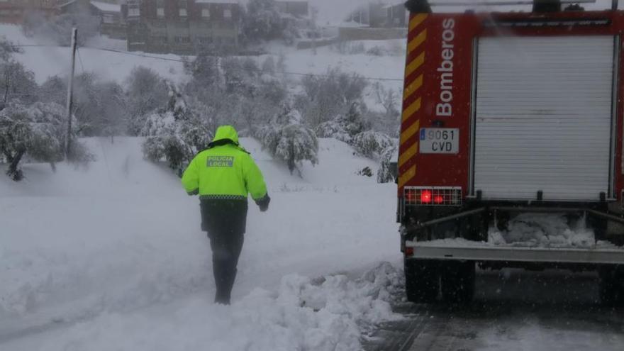 Temporal de nieve y lluvia en l'Alcoià El Comtat y la Foia