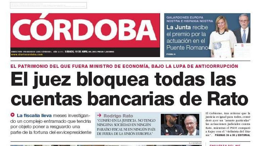 La portada de CÓRDOBA