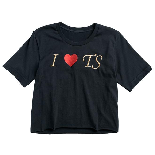 Camiseta 'I love TS' de la colección de Taylor Swift