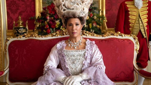 Golda Rosheuvel, como la reina Charlotte en 'Los Bridgerton'