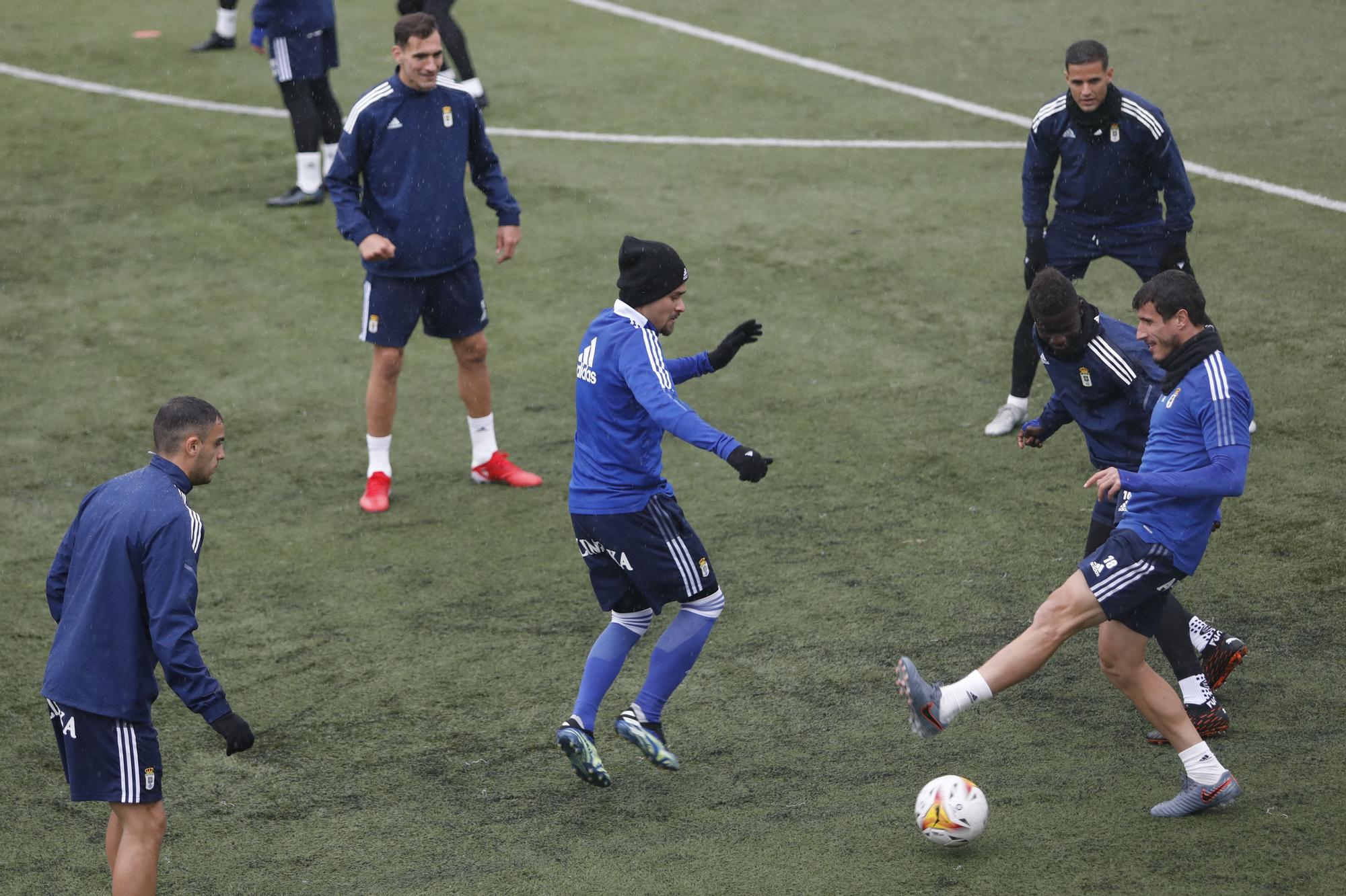 Las imágenes del entrenamiento del Oviedo