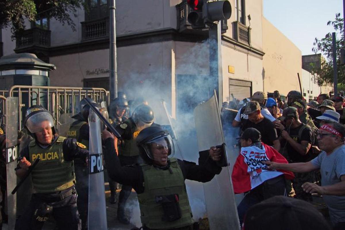 Enfrentamientos en Perú, contra la presidenta interina Dina Boluarte