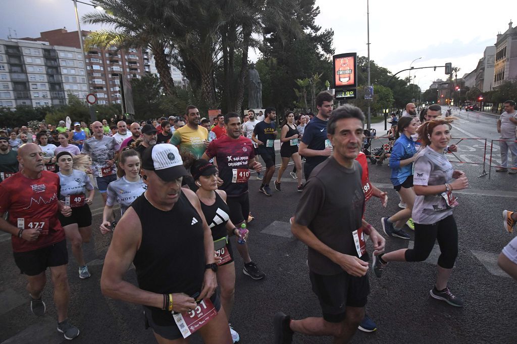 Carrera nocturna de Murcia, en imágenes