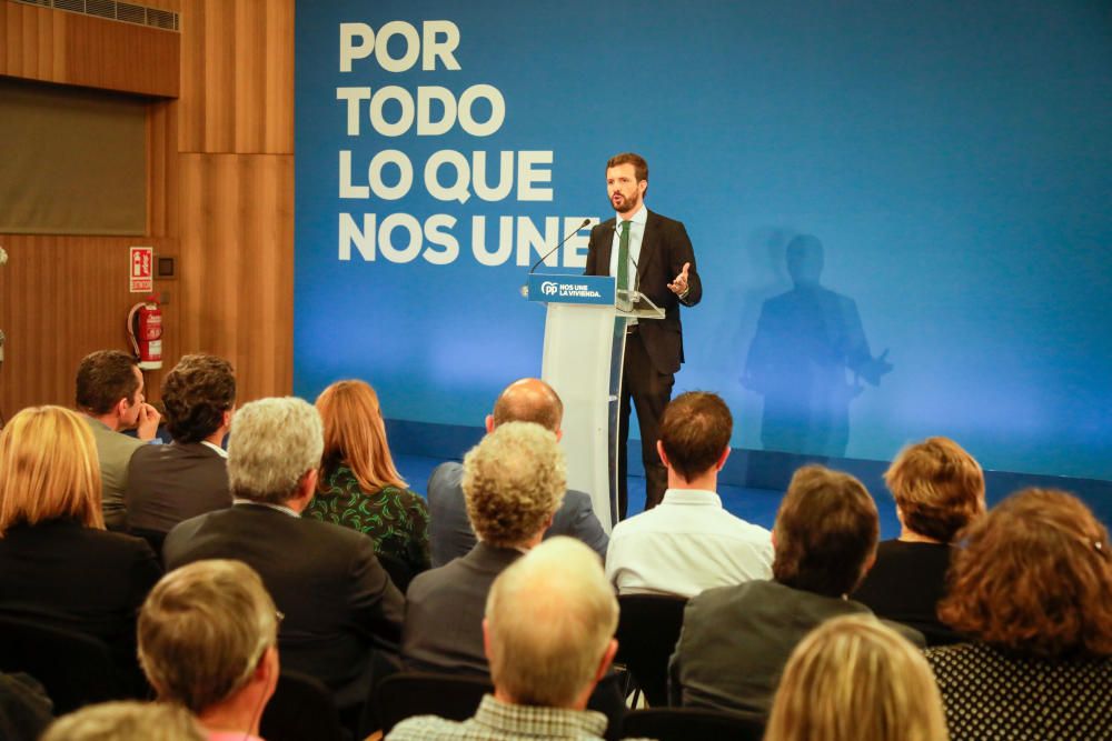 Pablo Casado en su mitin de campaña celebrado en Palma