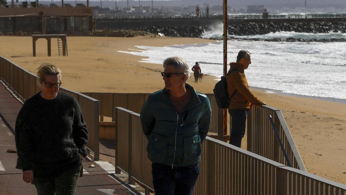 Temporal de viento en Palma