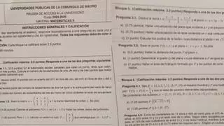 Resuelto el controvertido examen de Matemáticas de la PAU de Madrid: estas son las soluciones a los ejercicios