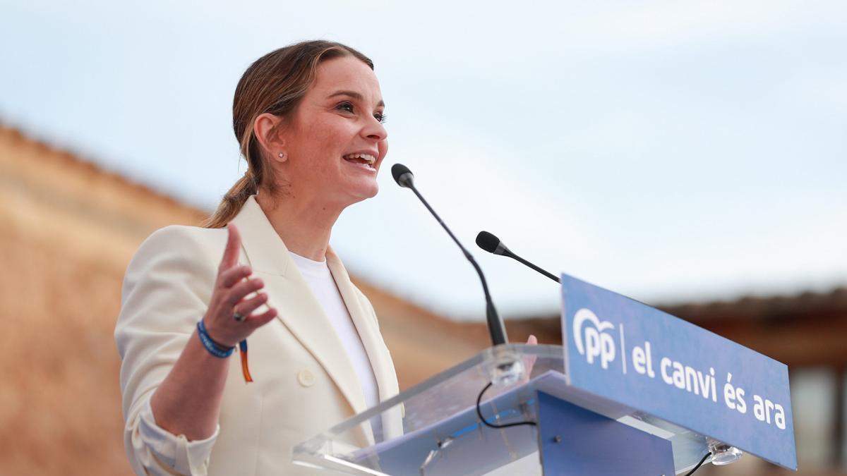 La presidenta del PP de Baleares y candidata a la presidencia del Govern, Marga Prohens.