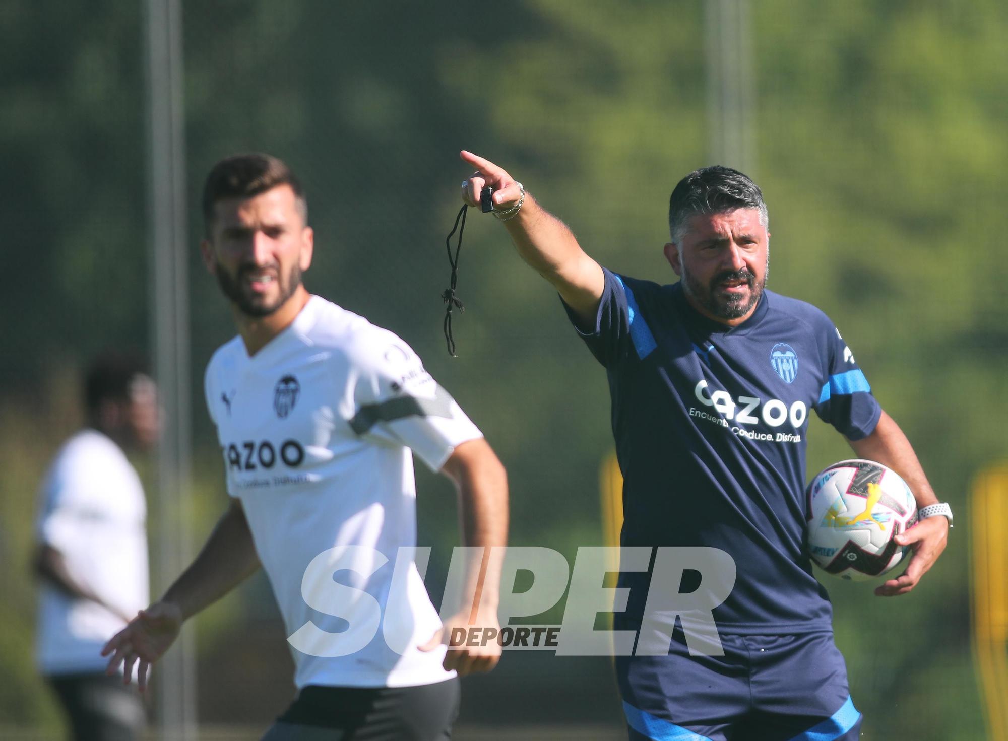 Entrenamiento de la tarde en St Gallen