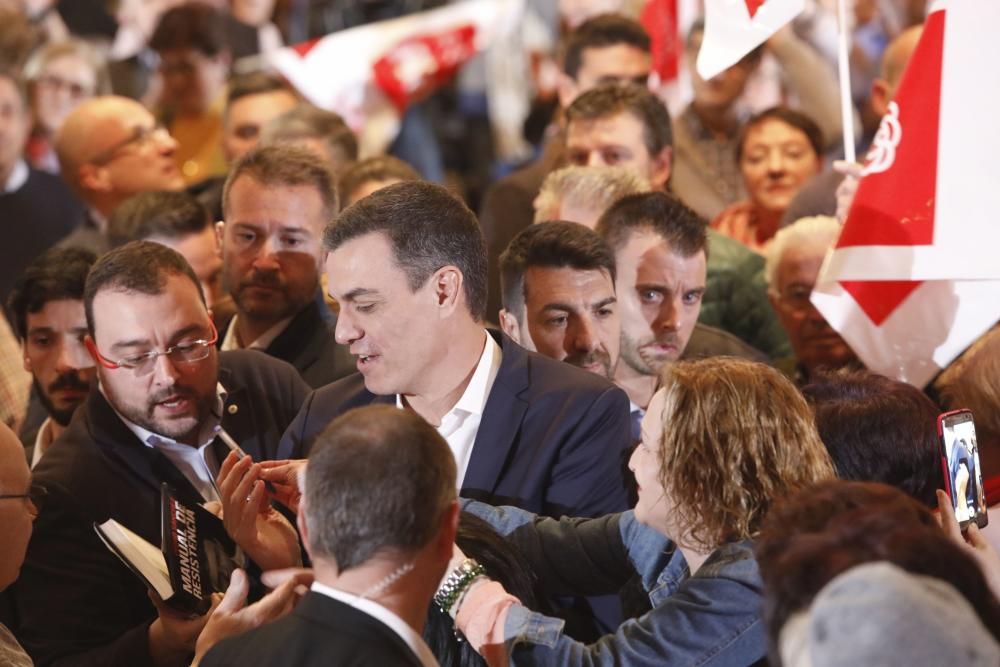 Mitín de Pedro Sánchez en Gijón