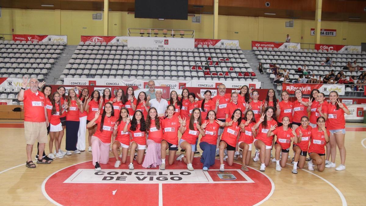 Componentes de las selecciones viguesas.