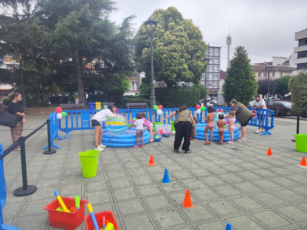 Zona de juegos de agua para los más pequeños.