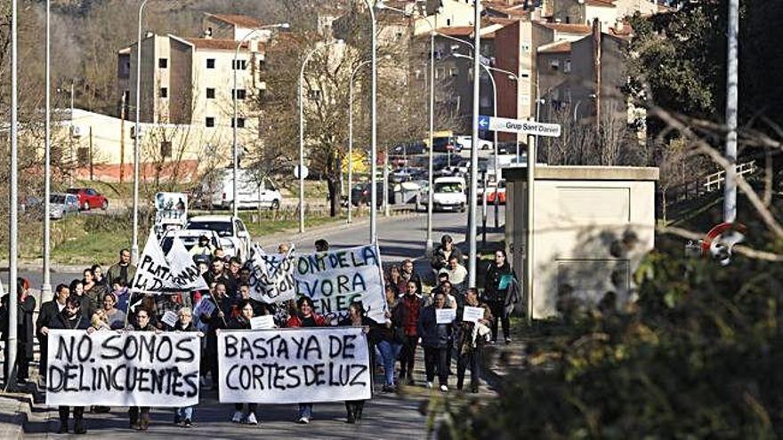 Veïns de Font de la Pólvora manifestant-se pel barri, en imatge d&#039;arxiu.