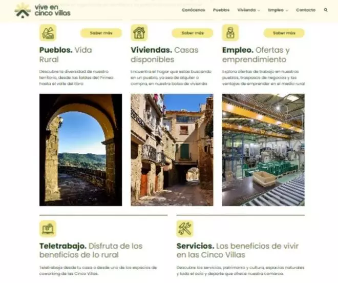 ‘Vive en Cinco Villas’ estrena su nueva página web