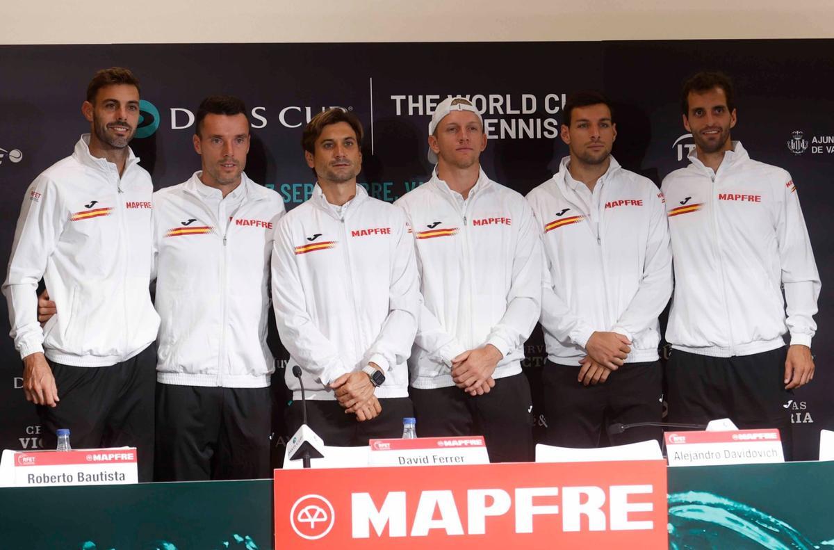 El equipo español de Copa Davis para la Fase de Grupos