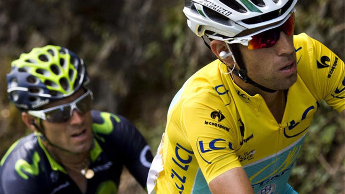 Valverde persigue a Nibali en el Tour de Francia 2014