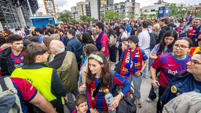 Aglomeracions a l’Spotify Camp Nou un dia de partit, en una imatge d’arxiu