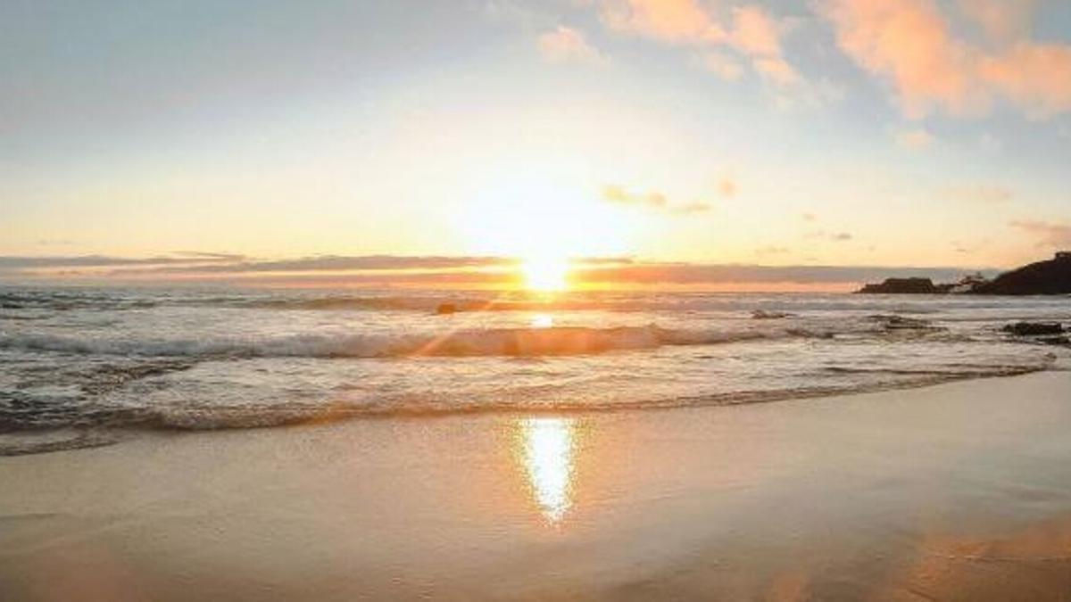 Atardecer en El Cotillo, en Fuerteventura.