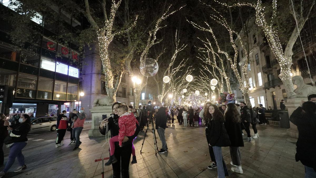 La Navidad llega a Palma: así ha sido el encendido de luces