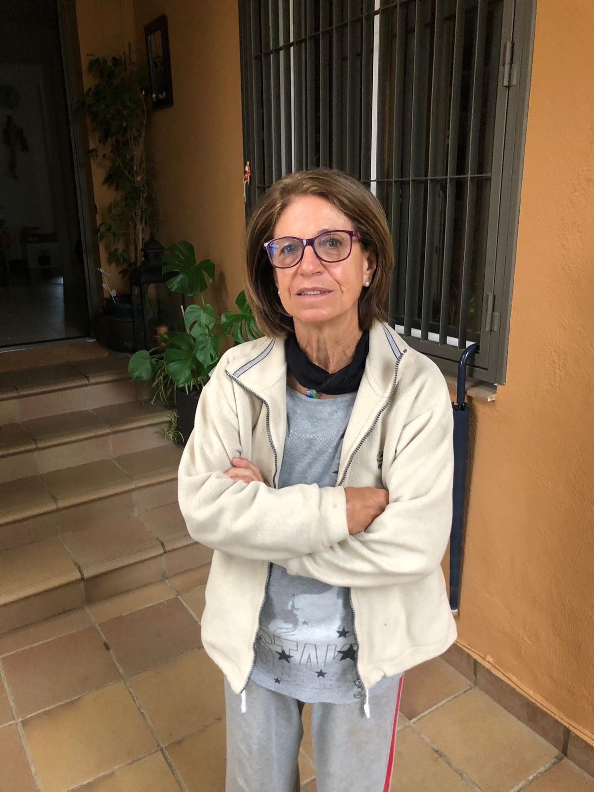 Pazzis Díe, vecina de Cáceres que posee una segunda residencia en Cuartos del Baño.