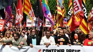 Manifestaciones en Barcelona convocadas por el Día del Trabajador 2024