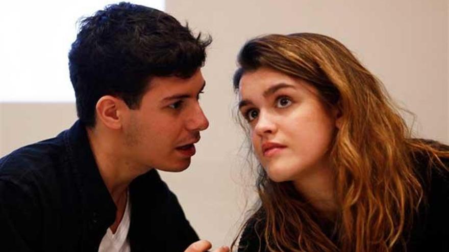 Amaia y Alfred, durante una entrevista.