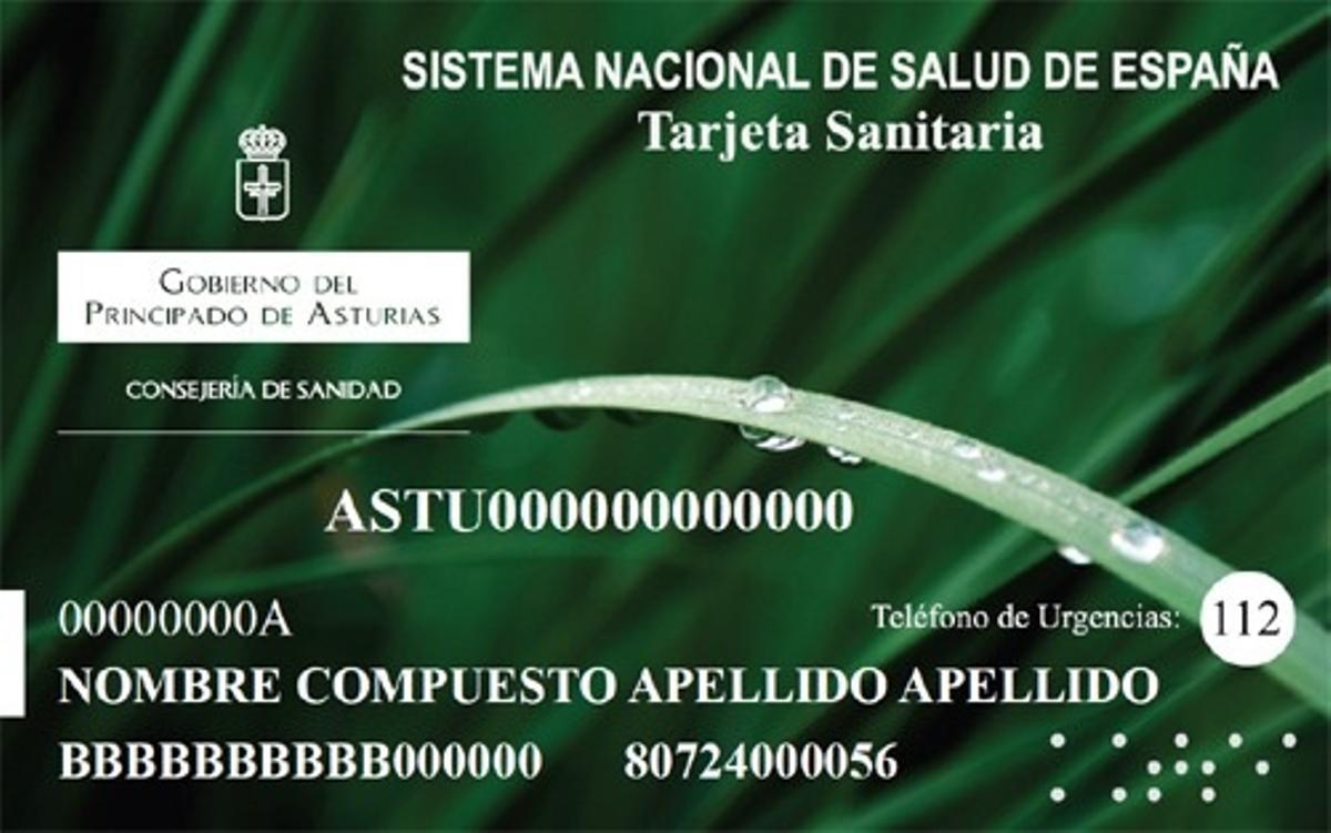 La tarjeta sanitaria asturiana