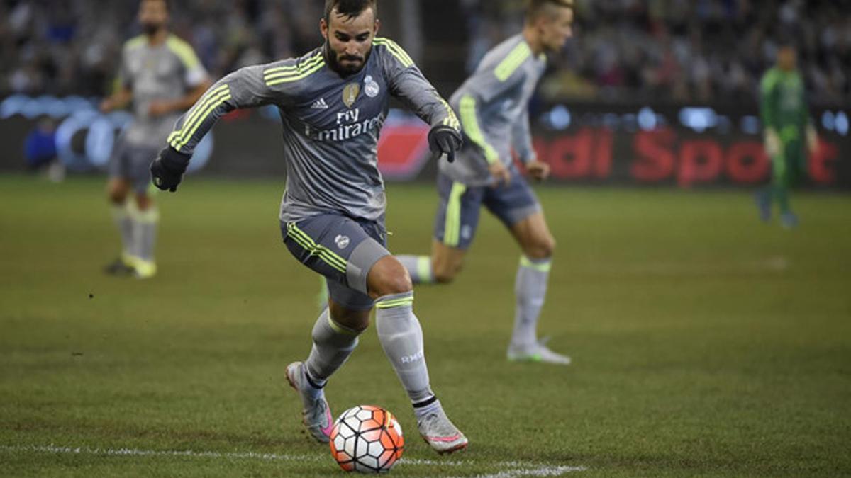 Jesé, en un partido de pretemporada con el Real Madrid