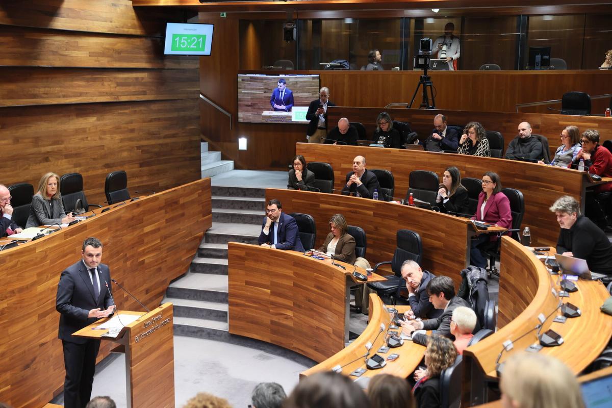 Guillermo Pelaéz durante su comparecencia.