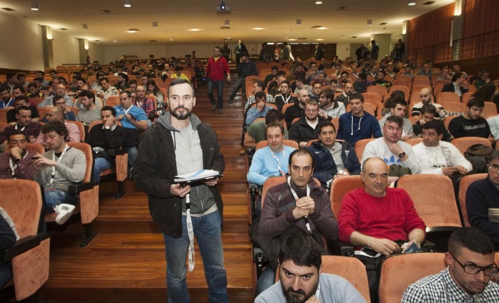 Paco Jémez, en una conferencia en A Coruña