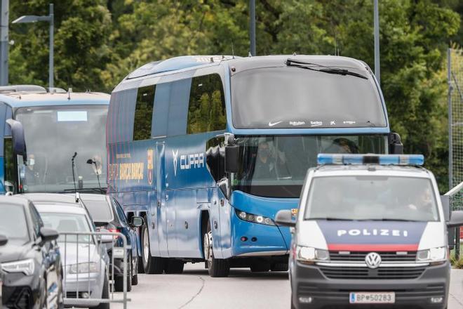 Las mejores imágenes del entrenamiento de hoy del Barça en Salzburgo