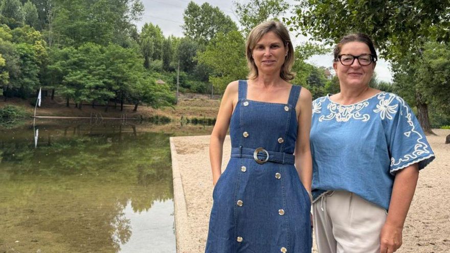 Nava Castro y Raquel Plana, en A Freixa. | D.P.