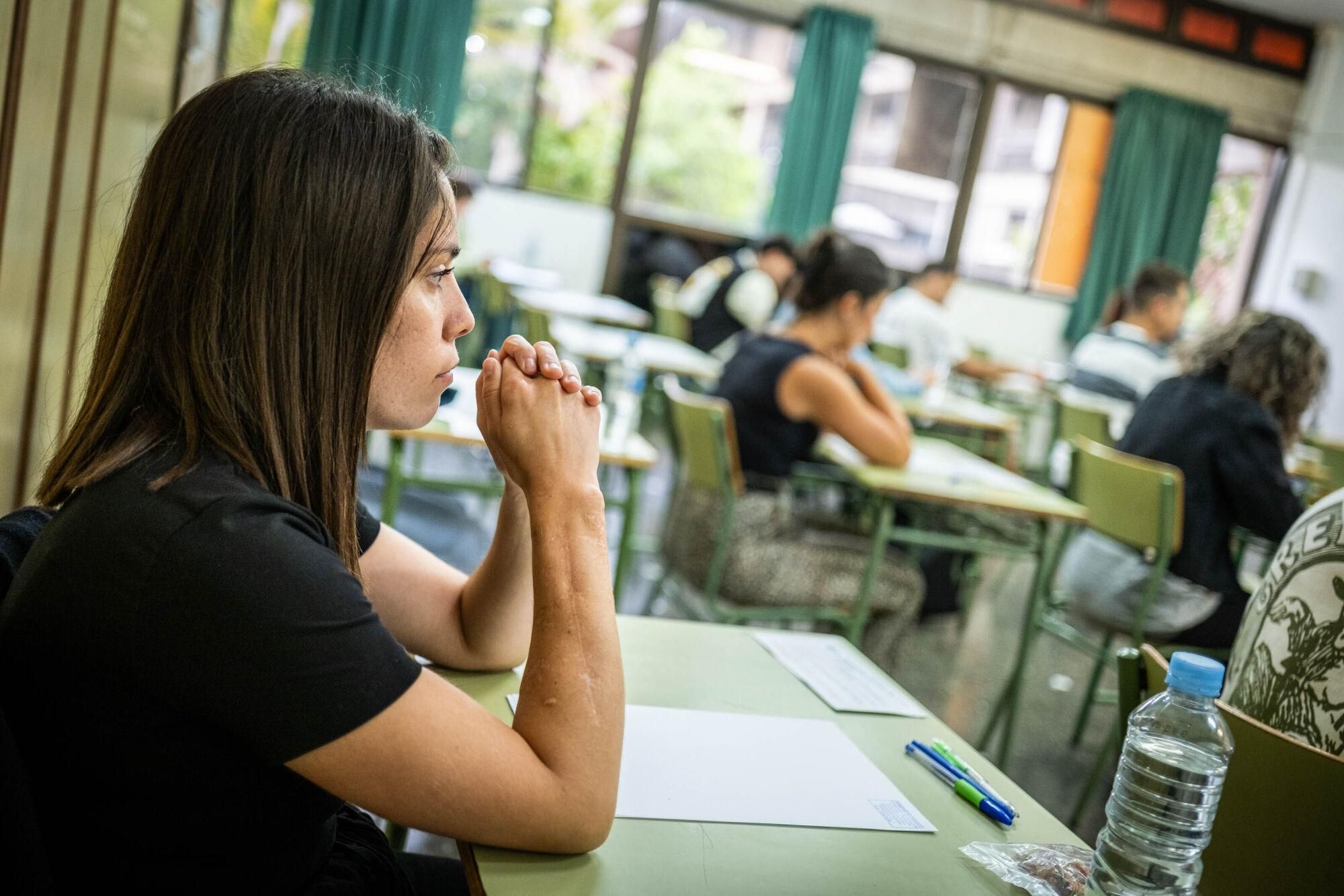 Celebración de oposiciones a profesorado en Canarias.