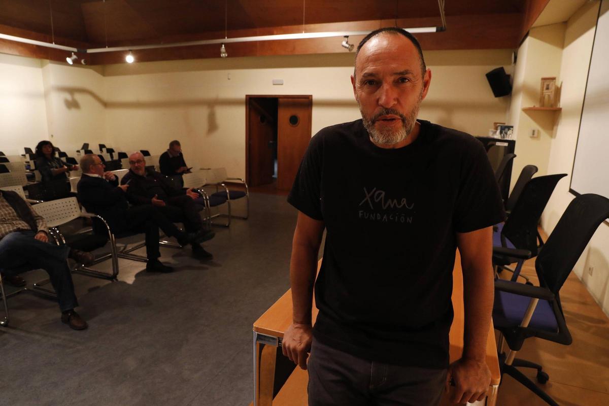 Juan Merediz, en el palacio de Valdecarzana.