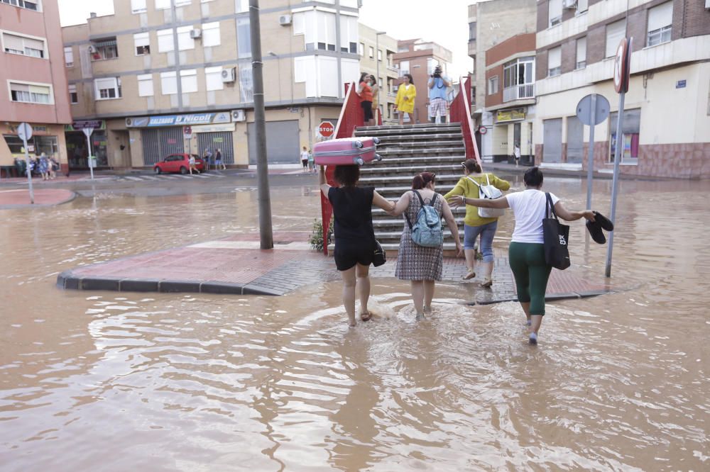 Imágenes de la lluvia en Murcia