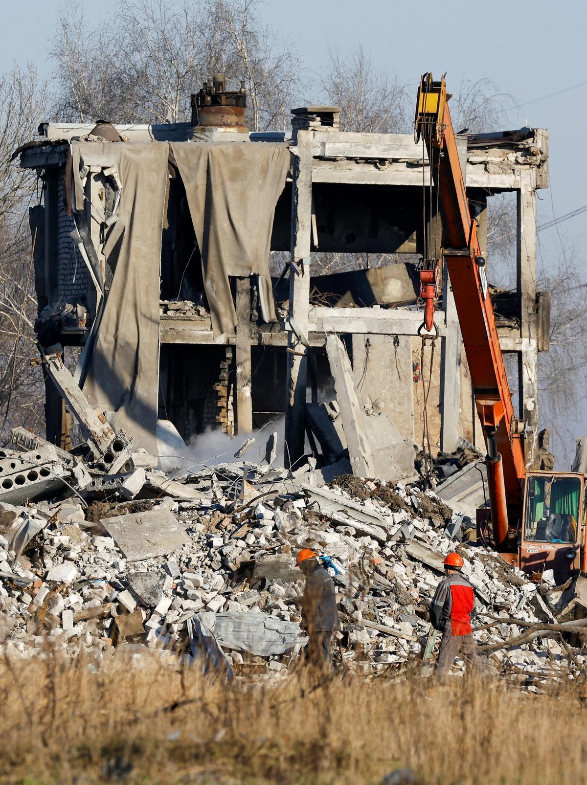 Lugar donde al menos 63 militares rusos han muerto en un ataque de las tropas ucranianas en la ciudad industrial de Makiivka, situada en la provincia oriental de Donetsk