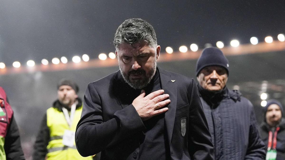 Bronca de Gattuso en la TV de Croacia