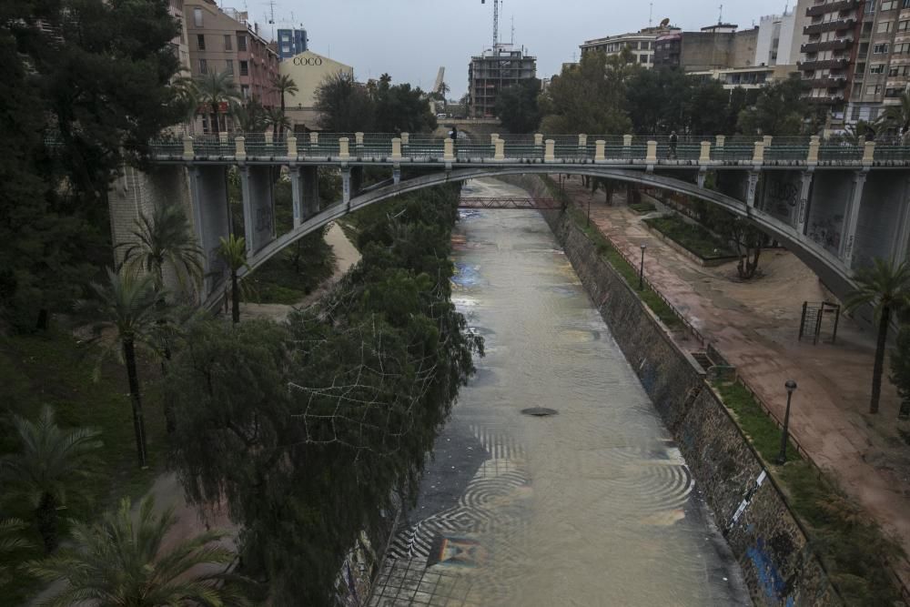 Temporal de lluvia en Elche